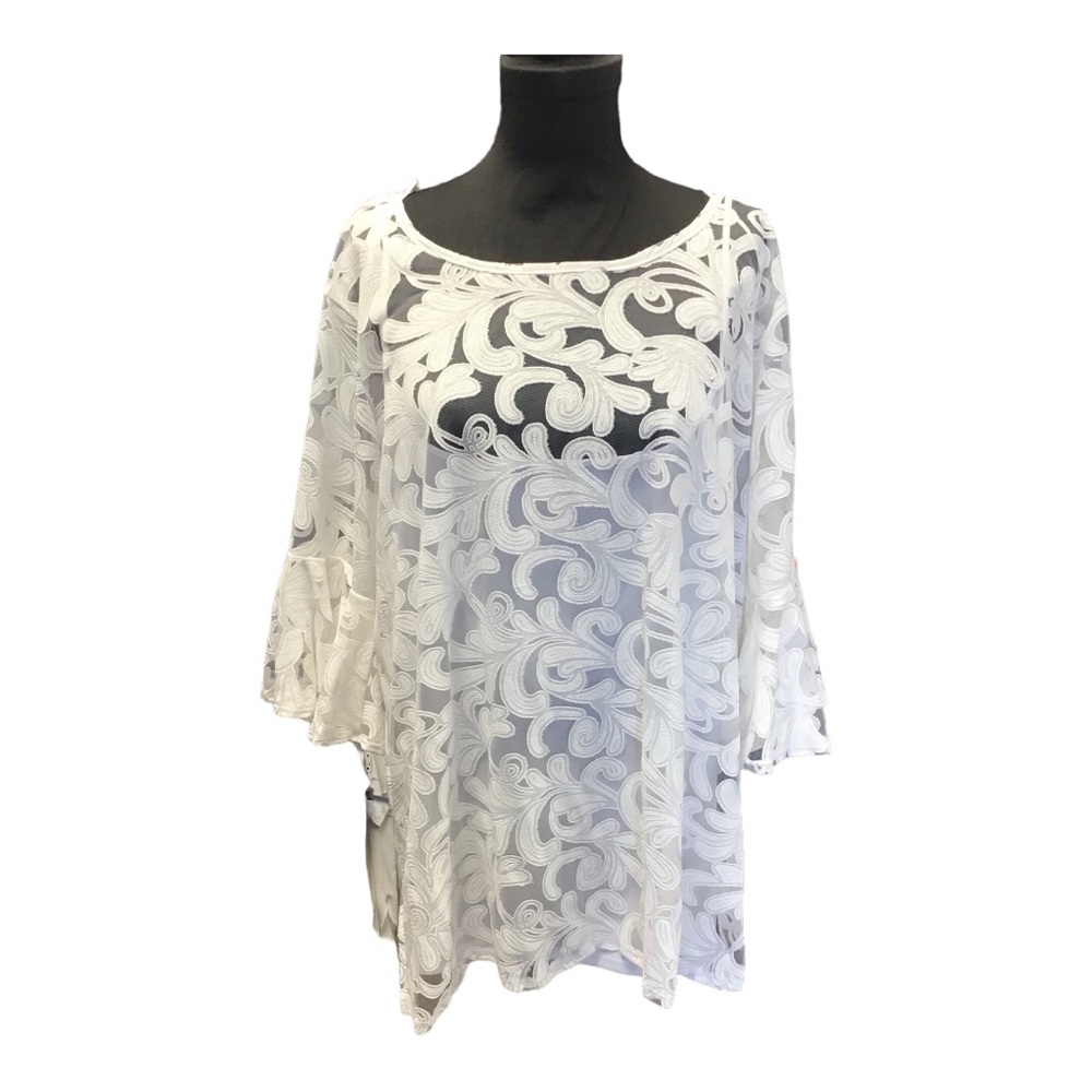 NY Collection Lace Shirt